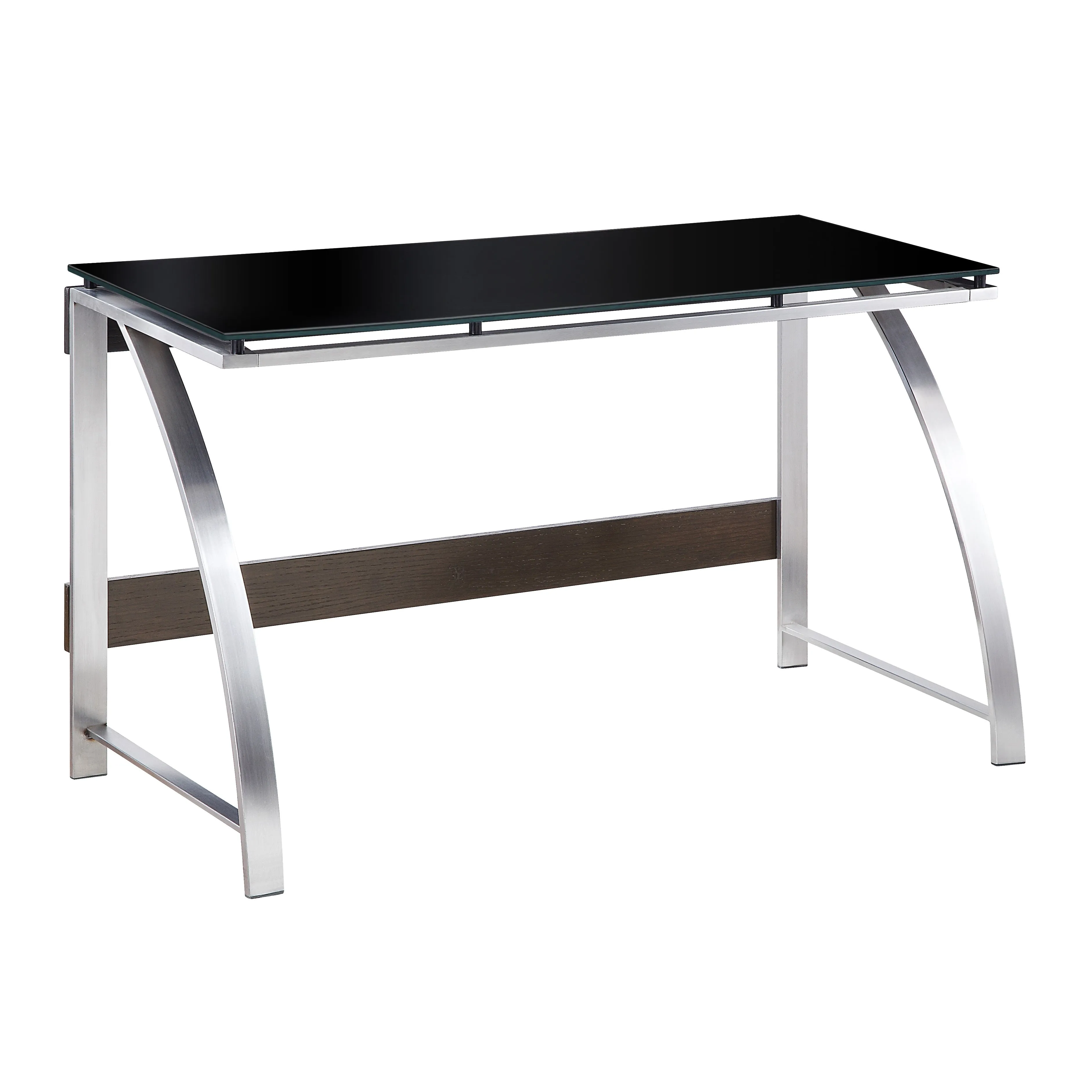 Tioga Espresso/Chrome Writing Desk