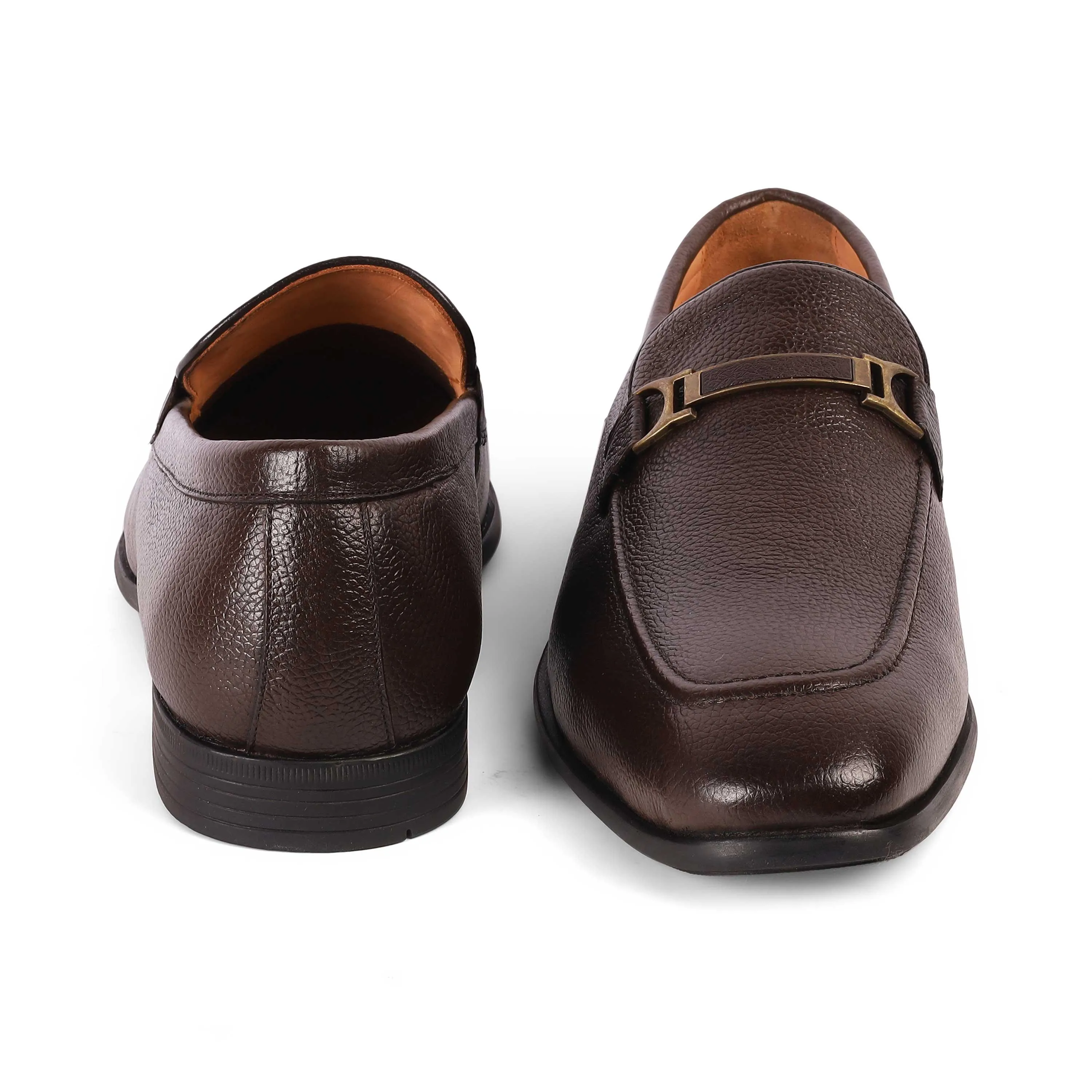 Tresmode Even Brown Men's Leather Loafers