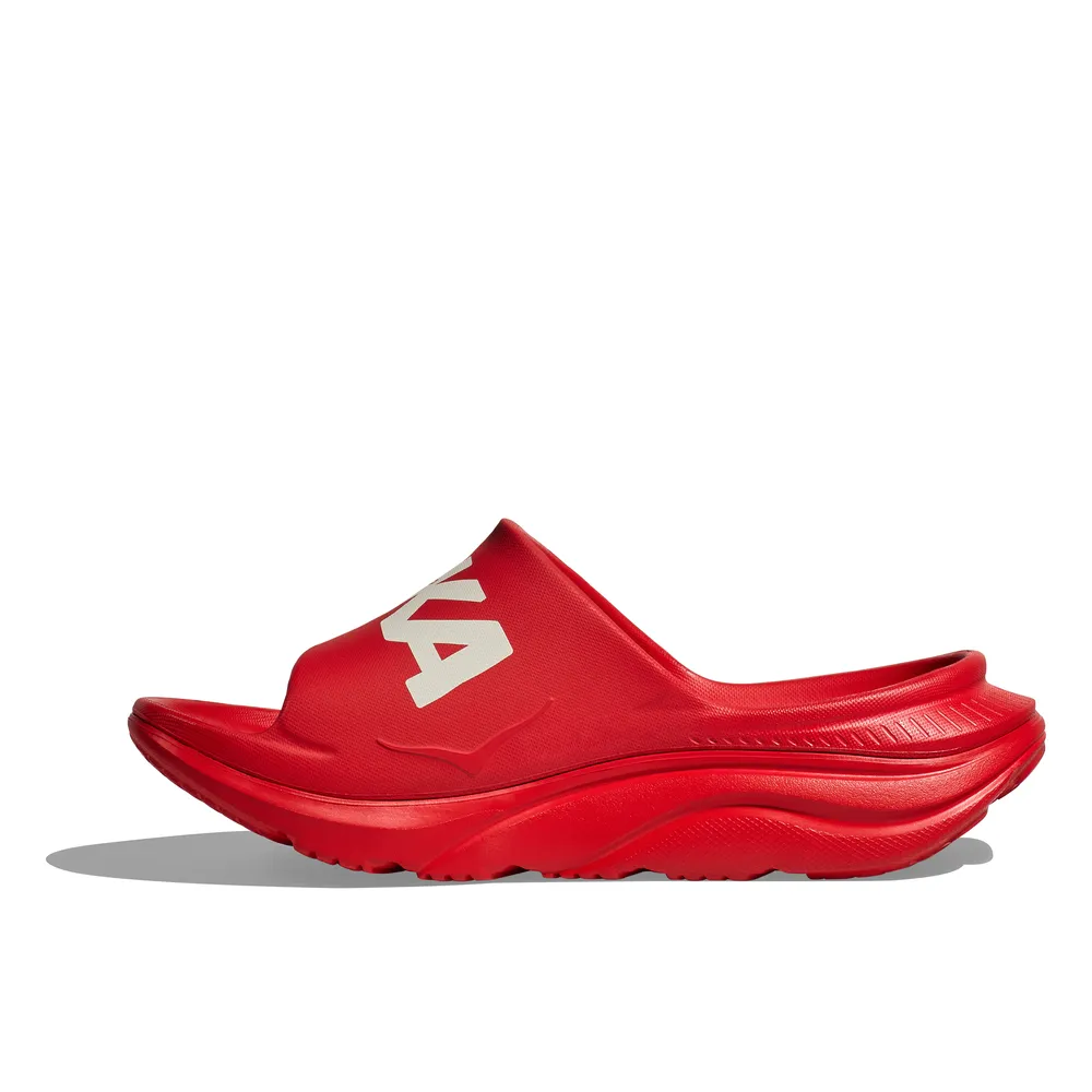 Unisex Ora Athletic Slide - Vermillion/White