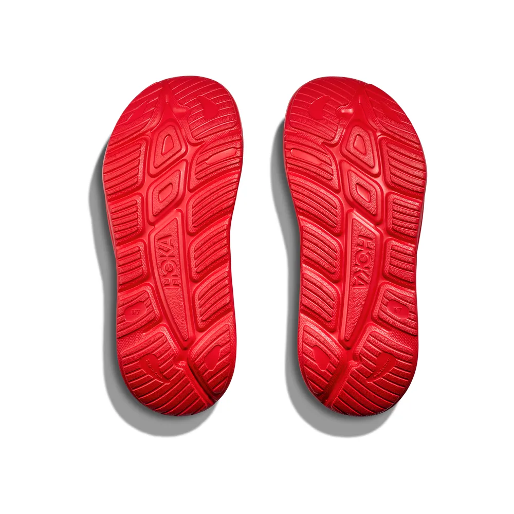 Unisex Ora Athletic Slide - Vermillion/White