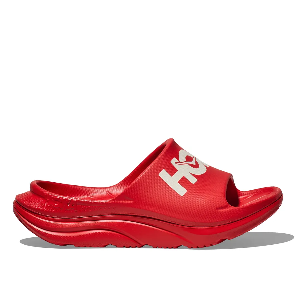 Unisex Ora Athletic Slide - Vermillion/White