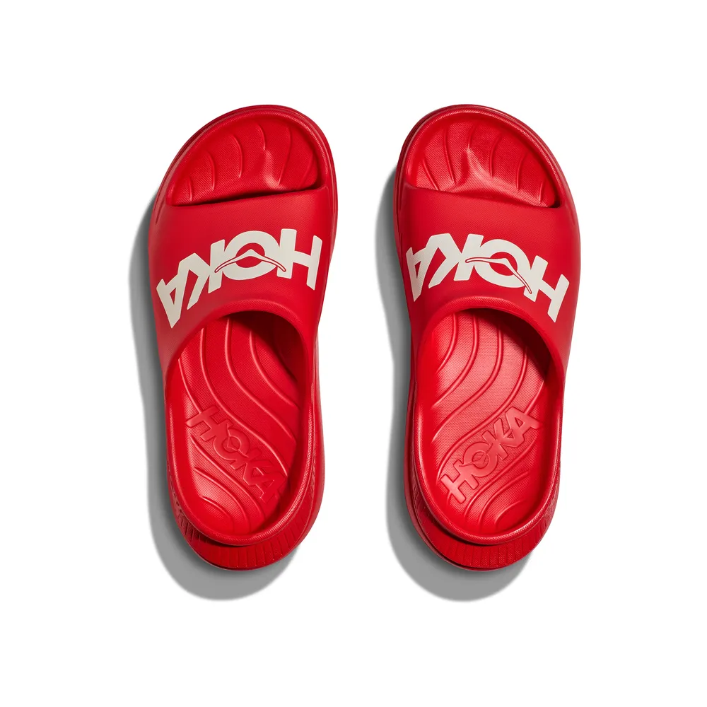 Unisex Ora Athletic Slide - Vermillion/White