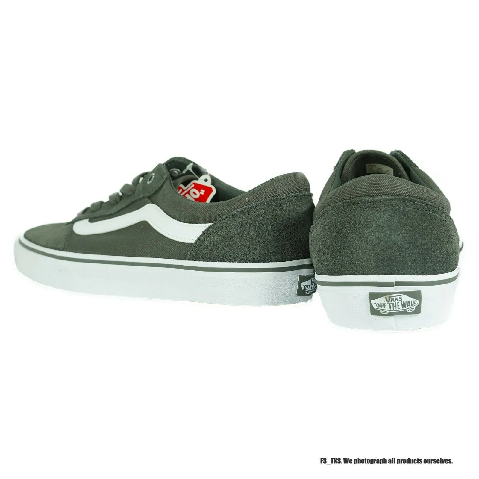 VN000ZUVFM5 VANS Milton Suede/Canvas (Charcoal) Men Sneakers Size 7.5