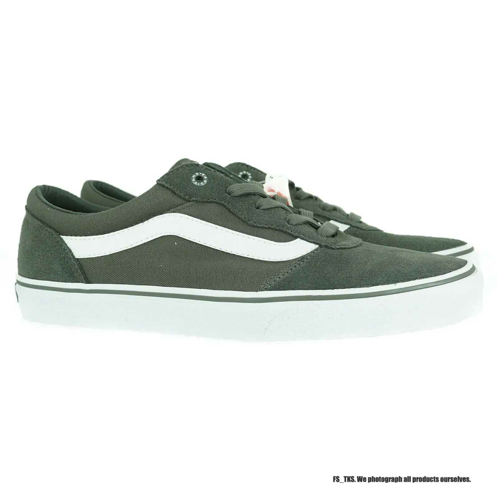 VN000ZUVFM5 VANS Milton Suede/Canvas (Charcoal) Men Sneakers Size 7.5