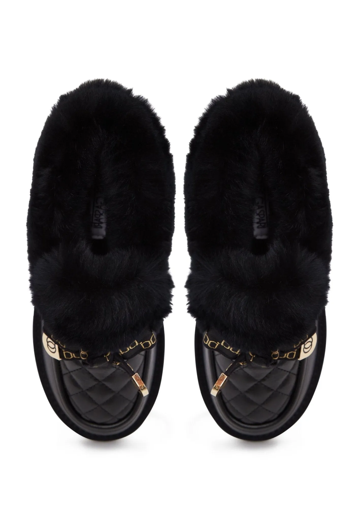 Warm Padded Loafers - Black