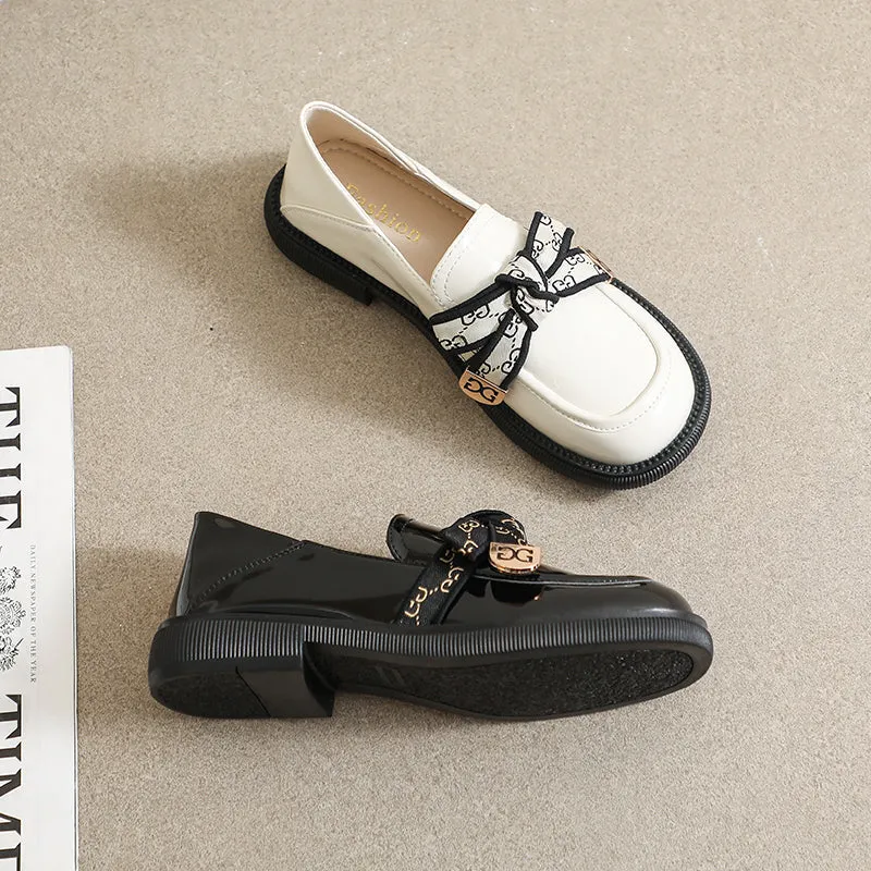 Women Glossy Leather Fashion Loafers