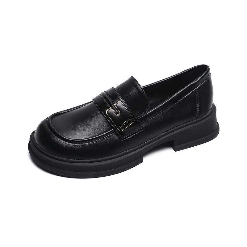 Women Minimalist Fashion Leather Casual Loafers