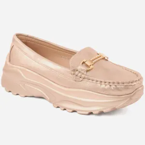 Women "NOURA" Time Less Glossy Moccasins