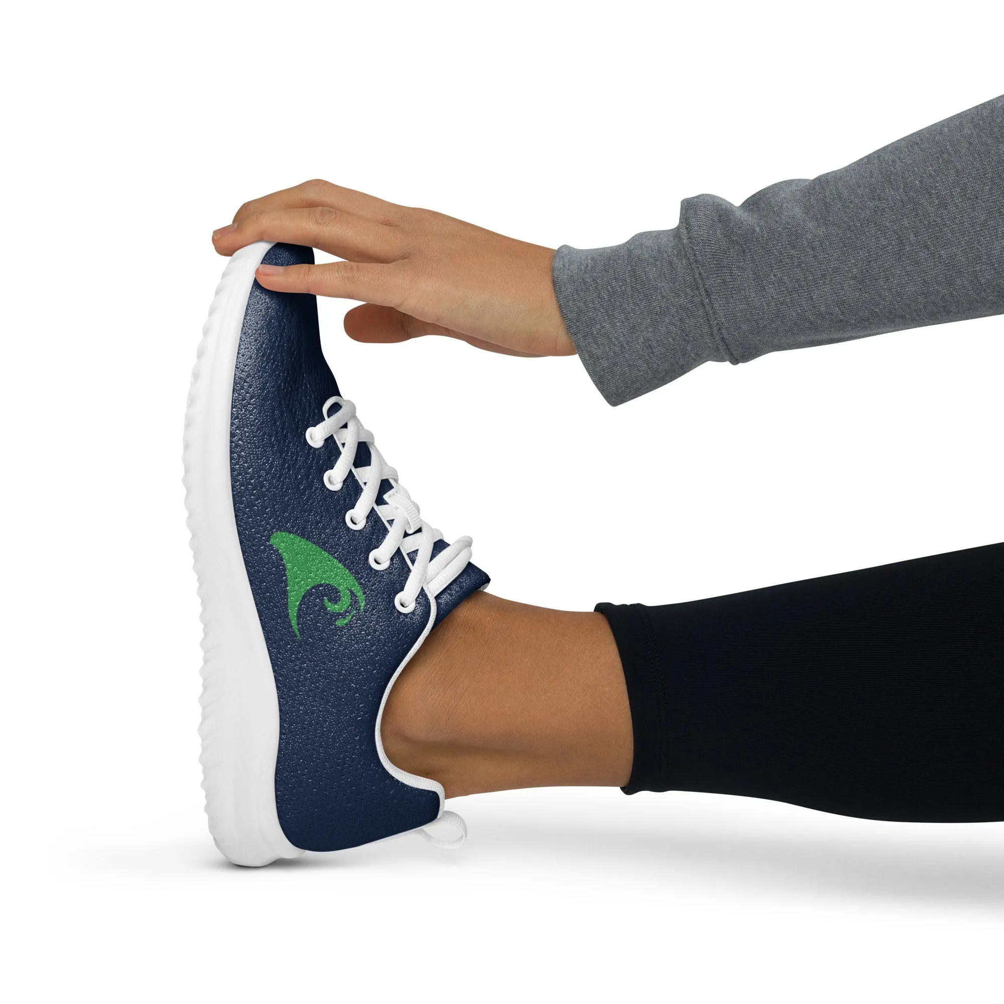 Women’s Navy Blue Athleisure Shoes with Sea Green Extremely Stoked Epic Wave Logo