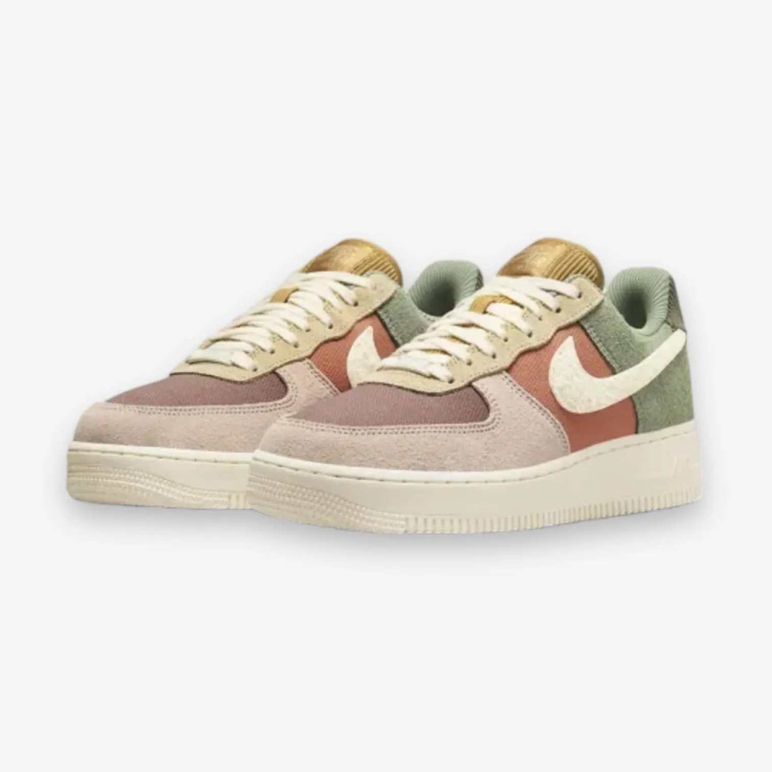 Women's Nike Air Force 1 '07 LX Oil Green Pale Ivory FZ3782-386