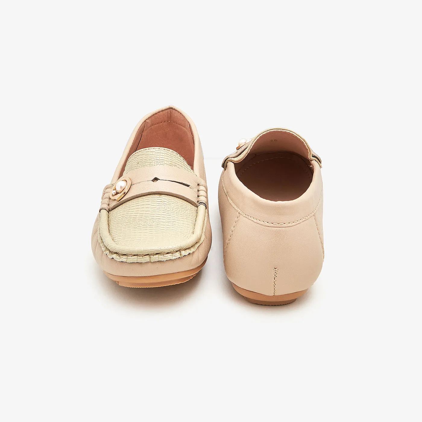 Women's Pearl Buckled Moccs